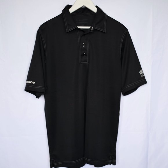 Sunice Black Athletic Polo T-Shirt - Picture 1 of 5